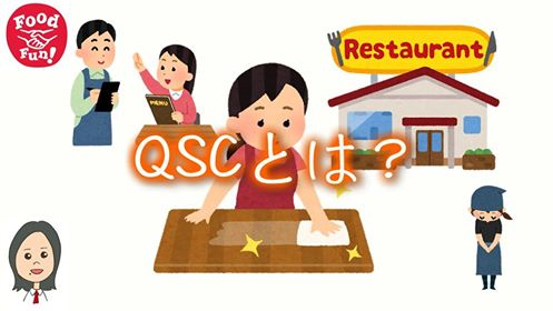 飲食に大切なＱＳＣについて話ています。